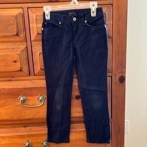 Polo Ralph Lauren Girl’s blue classic chino pants size 7 EUC